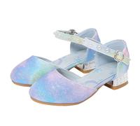 Generisch Zapatos de princesa para niñas, zapatos de tacón bajo, zapatos de noche, cómodos zapatos para niños, zapatos de ballet, zapatos de princesa, zapatos de bailarinas, zapatos de piel para niños