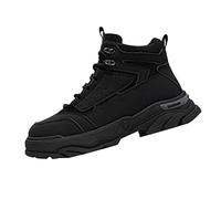 Generisch Zapatos de seguridad para hombre de alta calidad, resistentes a la abrasión, zapatos de punta de acero, ligeros, transpirables, industriales, resistentes a golpes y perforaciones, zapatos de