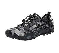 Generisch Zapatos de senderismo antideslizantes para hombre y mujer, botas de trekking, ligeras, transpirables, para exteriores, antideslizantes, deportivas, para hombre, escalada, entrenamiento, gris