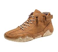 generisch Zapatos de senderismo para hombre de gamuza/cuero zapatos barfubschuhe antideslizantes running impermeables botines ligeros botines hechos a mano botas de senderismo zapatillas casuales