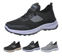 Generisch Zapatos de senderismo para mujer y hombre, zapatos deportivos cómodos, zapatos ortopédicos, de malla transpirable, zapatos casuales, ligeros y antideslizantes, para correr, correr, fitness