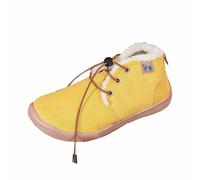 Generisch Zapatos de trabajo forrados cálidos para mujer, zapatos de seguridad para invierno, zapatillas de alta calidad, ligeras, antideslizantes, anchas, planas, cómodas, botas de invierno, amarillo