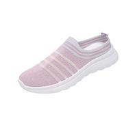 Generisch Zapatos de verano para mujer, cómodos, transpirables, cómodos zapatos de verano con suela suave, inserciones de malla en ajuste de gran tamaño, Rosa., 40 EU