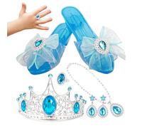 Generisch Zapatos de vestir para niñas | Tacones antideslizantes con pendientes | Zapatos infantiles para princesas - para collar, pendientes, joyas, diario, hogar, fiesta, cumpleaños, Navidad, Año