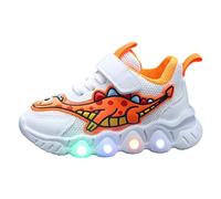 Generisch Zapatos deportivos de dinosaurios de dibujos animados para niñas, zapatos transpirables de malla, zapatos pequeños y medianos para niños, RD1., 28 EU