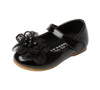 Generisch Zapatos descalzos 2022 Crystal Designer Princesa Zapatos Hermosos Zapatos para Niñas Zapatos Planos Casuales Para Niñas Zapatillas de Interior Mujer, Negro , 30 EU
