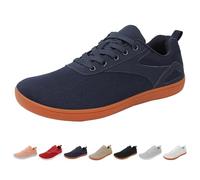 Generisch Zapatos descalzos para hombre y mujer, puntera ancha, minimalistas, ligeros, transpirables, zapatillas de fitness, para trail running, zapatillas de entrenamiento para exteriores, azul