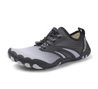 Generisch Zapatos descalzos para hombre y mujer, zapatos de agua, zapatos de playa, de secado rápido, zapatos de natación, transpirables, ligeros, para el hogar, la oficina y el exterior, gris, 35 EU