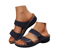 Generisch Zapatos descalzos para mujer, Orthofit Sandalias de mujer como sandalias ortopédicas de verano, modelos modernos de plataforma como zapatillas cómodas y prácticas compañeras de ocio, 38