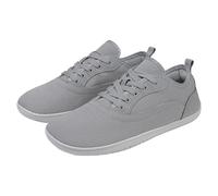 Generisch Zapatos descalzos para mujer y hombre, zapatillas de correr, unisex, anchas, minimalistas, para correr, caminar, zapatillas cómodas, ligeras, transpirables, zapatillas de entrenamiento, gris