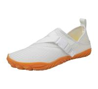 Generisch Zapatos descalzos para mujer y hombre, zapatos de baño de secado rápido, transpirables, antideslizantes, ligeros, de playa, cómodos, suaves, con puntera ancha, talla 35-46, Blanco, 40 EU
