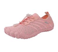 Generisch Zapatos descalzos para niños, calcetines acuáticos, para niñas, niños, natación, playa, mar, piscina, pies descalzos, secado rápido, zapatos de agua, Z1 rosa., 33 EU