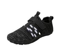 Generisch Zapatos descalzos para niños, minimalistas, con puntera ancha, zapatillas de natación, diseño de gotas cero, zapatos de agua, zapatos de trail running para niñas y niños, gris, 31 EU