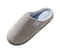 Generisch Zapatos Hombre Impermeable Zapatos Anchos Zapatillas Hombre Caliente Suave en Zapatillas de Casa de Hombre Diabéticos Zapatillas Hombre, marrón, 44 EU