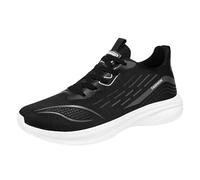 Generisch Zapatos Hombres Zapatos de Hombre Verano Zapatos Casuales de Un Pie Estribo Caminar Transpirable Suela Suave No Pies Cansados Zapatos de tela viejos Hombres, Negro , 41 EU