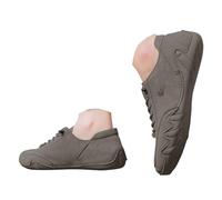 Generisch Zapatos impermeables para hombre 46, transpirables, punta redonda, planos, cómodos, para el día a día, zapatos de invierno para hombre, gris, 48 EU