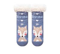Generisch Zapatos infantiles Toddle de invierno zapatos para niños pequeños suaves interiores antideslizantes cálidos lindos calcetines de animales para niños calcetines de tubo polainas de piel de