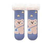 Generisch Zapatos infantiles Toddle de invierno zapatos para niños pequeños suaves interiores antideslizantes cálidos lindos calcetines de animales para niños calcetines de tubo polainas de piel de