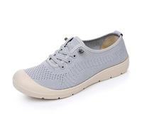 Generisch Zapatos Mujer Primavera 2026 Zapatos Casual Mujer Transpirable Slip-On Zapatos de Senderismo con Suela Suave Cómodas Zapatillas Lazy para Yoga Playa Escuela Fiesta Primavera Verano, gris, 37