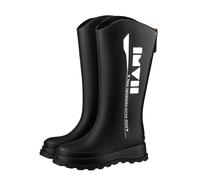 Generisch Zapatos Mujer Tacón Sexy Japonés Mujer Alta Top Botas de lluvia 2025 Botas de lluvia al aire libre Zapatos antiagua Botas de goma para adultos Zapatos Mujer Elegante Tacón, Negro , 38 EU