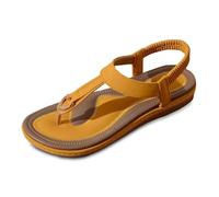 Generisch Zapatos Mujer Zapatos Rojo Mujer Transpirable Zapatos Playa Planos para Diario Primavera Verano Otoño Zapatos Mujer Roma, naranja, 45 EU