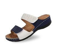 Generisch Zapatos ortopédicos para mujer, sandalias ortopédicas de mujer con plataforma Orthofit, Sandalias ortopédicas de verano como pantuflas cómodas, zapatos abiertos modernos para mayor comodidad