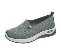 Generisch Zapatos ortopédicos para mujer sin cordones, zapatos casuales de verano, cómodos zapatos para diabéticos, ligeros, transpirables, cómodos, zapatos de verano al aire libre, zapatillas de