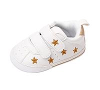 Generisch Zapatos para aprender a andar, invierno, primavera, verano, niños, niños, niñas, zapatos deportivos, fondo plano, luz, doble correa, gancho cómodo, zapatillas para niño, dorado, 20 EU
