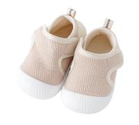 Generisch Zapatos para aprender a andar para bebé, antideslizantes, suaves, cómodos, ligeros, duraderos, informales, gruesos, para niñas y niños, caqui, 3 meses