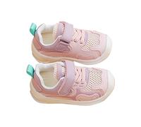 Generisch Zapatos para aprender a andar para bebé, suela suave, zapatos informales, primavera, verano, corte de malla, zapatos funcionales para niños pequeños, niñas, niños, primeros pasos, 02 rojo