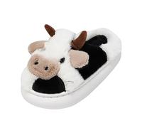 Generisch Zapatos para niños Dormitorio Vaca Algodón Zapatos Invierno Interior Exterior Zapatillas para Niñas Zapatillas de Casa Niños (BK1, 28.5 Little Child)