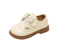 Generisch Zapatos planos de princesa bailarinas clásicas de Mary Jane para niñas con lazo, sandalias de ocio estéticas modernas para fiestas, cosplay, Beige1, 23 EU