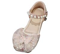 Generisch Zapatos planos para niñas de Mary-Jane, zapatos planos para vestidos de boda, zapatos escolares, zapatos de princesa, zapatos de noche, zapatos planos para fiestas, Rosa., 31
