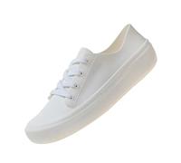 Generisch Zapatos Señoras Signo Cuatro Moda Antideslizante Botas de lluvia con manguera, Botas de agua Zapatos al aire libre Damas Impermeable Ligero, Blanco, 38 EU