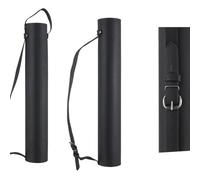 GENERIX Carcaj tradicional hecho a mano para arco y flechas, soporte de flechas de cuero genuino para caza, práctica de objetivo y arqueros tradicionales, correa de hombro ajustable y funda de