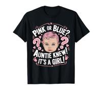 Género Reveal Girl tía sabía que chica Camiseta
