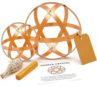 Genesa Crystal en Cobre Crudo 99% | Artesanal, Incluye Kit de Intención y Purificación (32 cm diámetro)