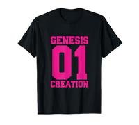Génesis 1 Creation Bible Chapter Jersey Diseño Camiseta