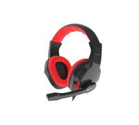 GENESIS Argon 110 - Auriculares Gaming 2.0 con Microfono, MiniJack 3.5x2, Control de Volumen, Color Rojo