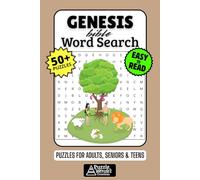 Genesis Bible Word Search Puzzle Book: 50+ Fun & Easy-to-Read Christian Puzzles Exploring Creation, Patriarchs & Early Stories, Gift for Bible Students & Faithful Readers, Adults, Seniors & Teens