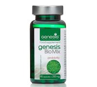 Genesis Biomix Probiotic with Lactobacillus and Bifidobacterium Strains may support Good Helth, Digestion, Sistema inmunológico 240 mg per capsule 90 cápsulas