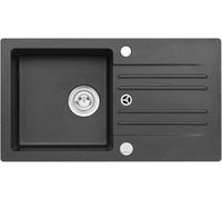 Genesis Foxtrot fregadero de granito 75x42 cm negro 9603291