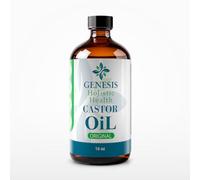 Genesis Holistic Health Nutre y fortalece el cabello: nuestro aceite de ricino orgánico certificado por USDA está repleto de nutrientes esenciales que promueven el crecimiento saludable del cabello