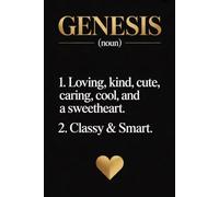 Genesis Name Definition Dictionary: Personalized Journal for Genesis - Funny Lined Notebook with Name, 6x9 Inches, 120 Pages