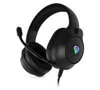 Genesis Neon 213 RGB - Auriculares inalámbricos para Videojuegos con micrófono, Controlador de 50 mm, iluminación RGB, Espuma de Memoria