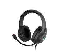 Genesis Neon 213 RGB - Auriculares inalámbricos para Videojuegos con micrófono, Controlador de 50 mm, iluminación RGB, Espuma de Memoria