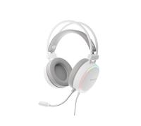 Genesis Neon 613 G2 - Auriculares estéreo con micrófono, Controlador de 50 mm, iluminación RGB, Control de Volumen, Clavija de 3,5 mm y USB, para PC y portátil