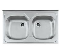 Genesis Primal fregadero de acero 80x50 cm 1124507