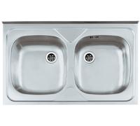 Genesis Primal fregadero de acero 80x50 cm acero 1124506