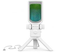 Genesis Gaming Micrófono USB Radium 250 – Condensador cardioide, RGB, botón silencioso, Blanco
